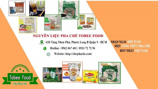 Nguyên liệu pha trà sữa