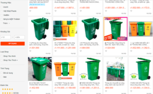 Thùng rác công cộng giá tốt tại tpHCM 2 Thùng rác công cộng trên shoppe
