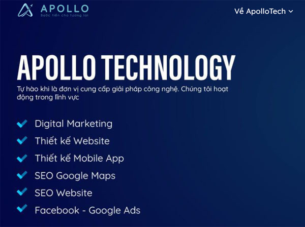 Dịch vụ thiết kế web Apollo