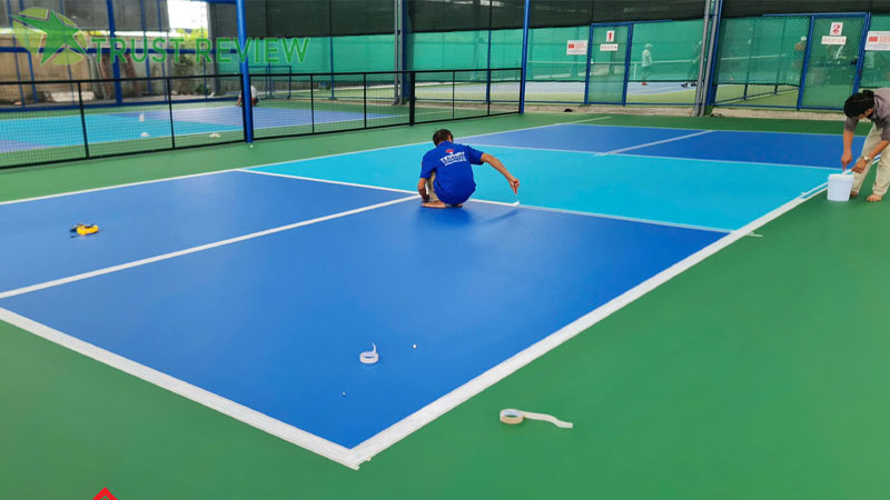 Thi công sân thể thao pickleball thanhphat