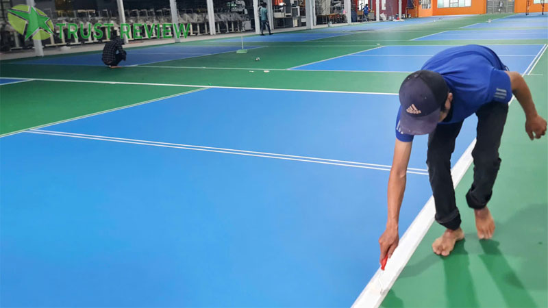 Thi công sân thể thao pickleball thanhphat