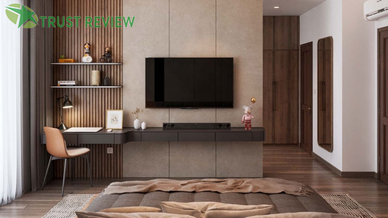 Review 15 mẫu phòng ngủ ốp nhựa giả gỗ đẹp, sang trọng 31 Review 15 mẫu phòng ngủ ốp nhựa giả gỗ đẹp, sang trọng