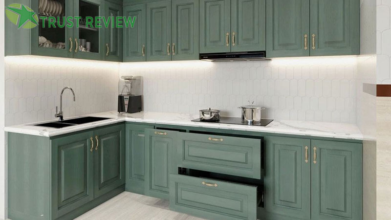 10 mẫu tủ bếp gỗ công nghiệp bền đẹp, giá tốt nhất 2026 29 10 mẫu tủ bếp gỗ công nghiệp bền đẹp, giá tốt nhất 2026